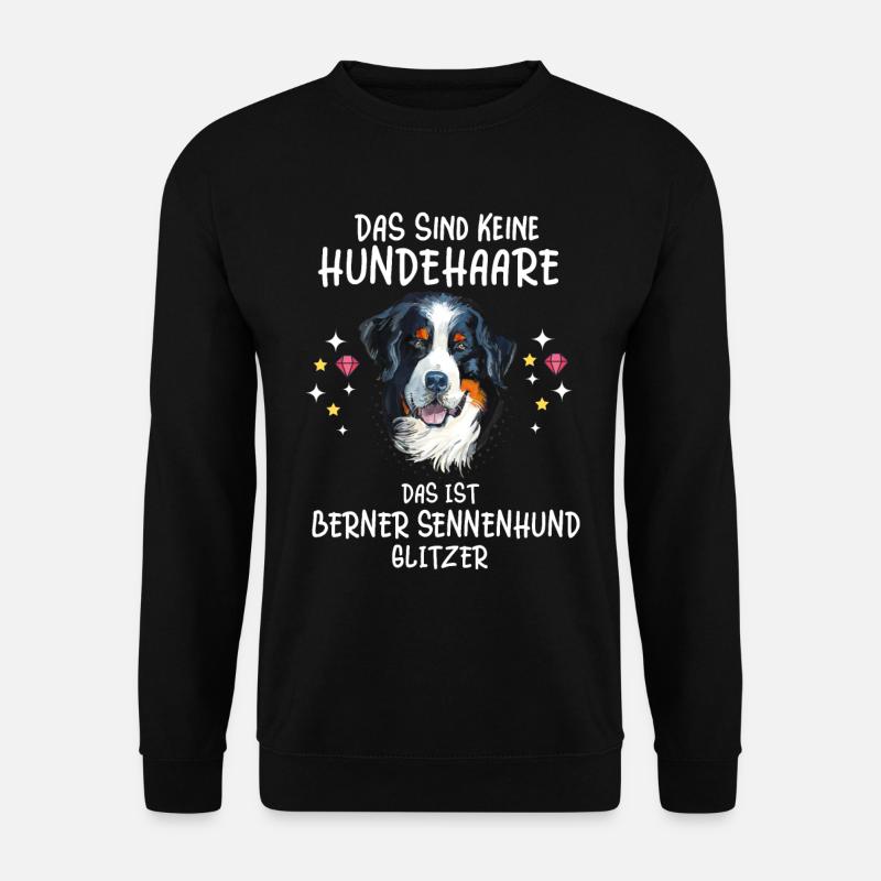 Berner Sennenhund Glitzer Dürrbächler Sennenhunde - Unisex Pullover - Schwarz