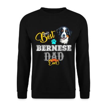 Berner Sennenhund - Unisex Pullover - Schwarz - Vorne - Alina (178cm) & Michal (187cm)
