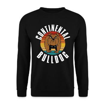 Colorbulls Conti Bulldoggen Continental Bulldogs - Unisex Pullover - Schwarz - Vorne - Alina (178cm) & Michal (187cm)