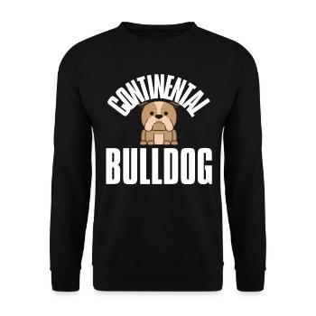 Colorbulls Conti Bulldoggen Continental Bulldogs - Unisex Pullover - Schwarz - Vorne - Alina (178cm) & Michal (187cm)