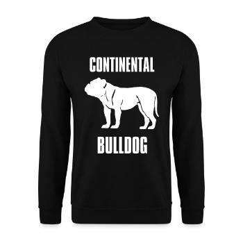 Colorbulls Conti Bulldoggen Continental Bulldogs - Unisex Pullover - Schwarz - Vorne - Alina (178cm) & Michal (187cm)