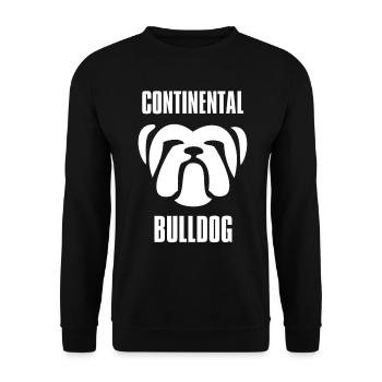 Colorbulls Conti Bulldoggen Continental Bulldogs - Unisex Pullover - Schwarz - Vorne - Alina (178cm) & Michal (187cm)