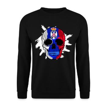 Serbie - Sweat-shirt Unisexe - noir - Devant - Alina (178cm) & Michal (187cm)