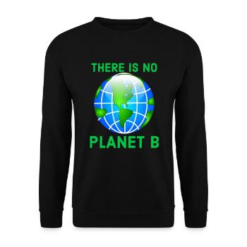 Environmental, Climate Change, Climate Change - Unisex Sweatshirt - black - Front - Alina (178cm) & Michal (187cm)