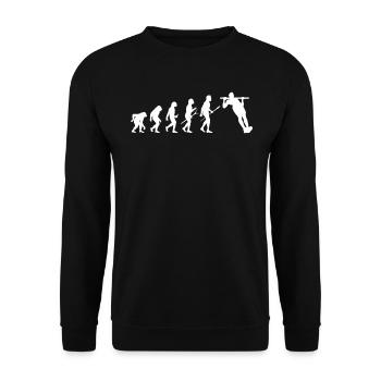 Calisthenics Callisthenics pull up - Unisex Sweatshirt - black - Front - Alina (178cm) & Michal (187cm)