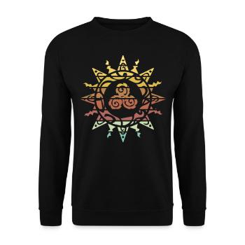 Tattoo Tribal Symbole - Sweat-shirt Unisexe - noir - Devant - Alina (178cm) & Michal (187cm)