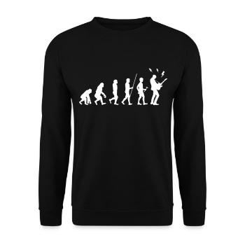 bassist - Unisex Sweatshirt - black - Front - Alina (178cm) & Michal (187cm)