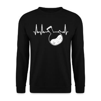 Chemistry Chemist Chemical Laboratory Chemistry Laboratory Laboratory - Unisex Sweatshirt - black - Front - Alina (178cm) & Michal (187cm)