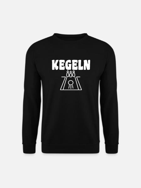 Kegeln Kegler Kegelbahn Spruch - Unisex Pullover - Schwarz
