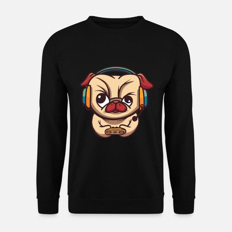 Brawlen Hund Brawl Gamer Zocken Gaming Game Dog - Unisex Pullover - Schwarz