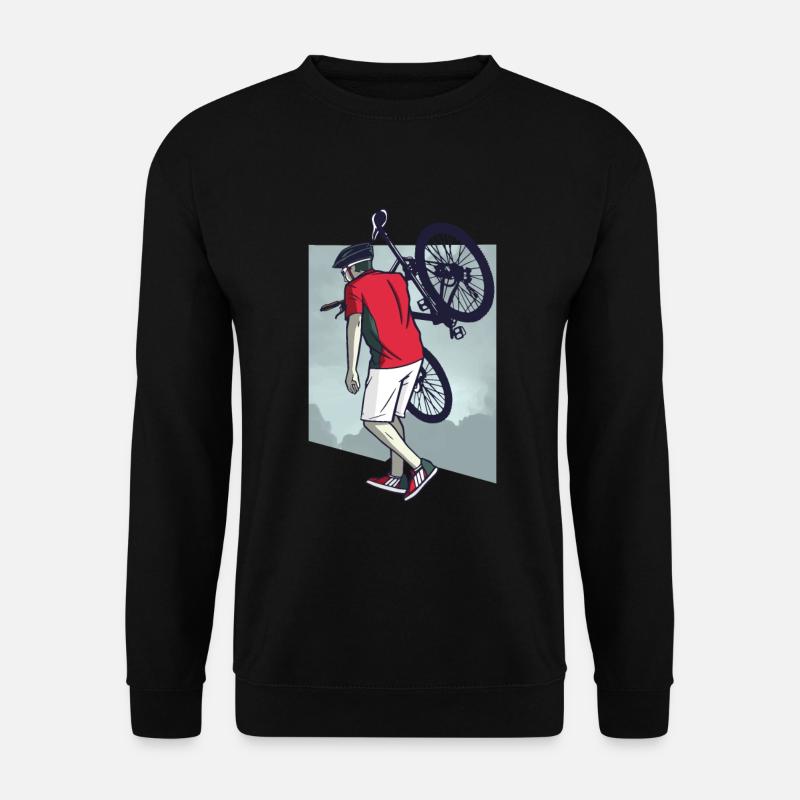 Fahrrad Fahrräder Biker Retro Fahrrad Rad - Unisex Pullover - Schwarz
