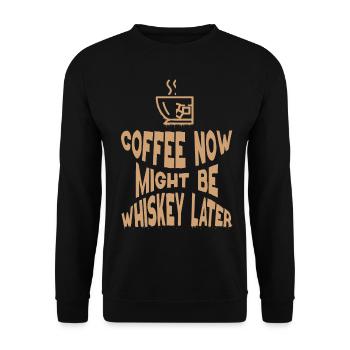 Whiskey Saying Whiskey Drinker Whiskey Lover - Unisex Sweatshirt - black - Front - Alina (178cm) & Michal (187cm)
