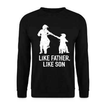 Motocross Like Father, Like Son Dirt Bike Moto - Sweat-shirt Unisexe - noir - Devant - Alina (178cm) & Michal (187cm)
