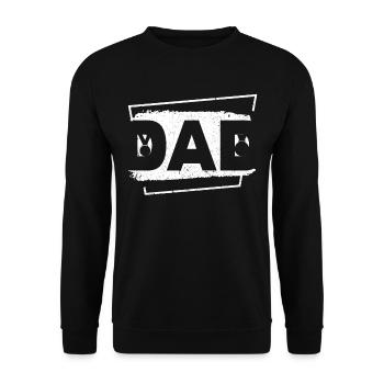 Father's Day Dad - Unisex Sweatshirt - black - Front - Alina (178cm) & Michal (187cm)