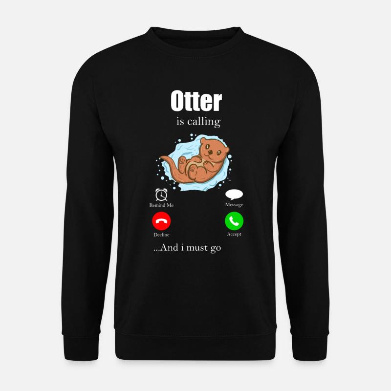 otter - Unisex Sweatshirt - black