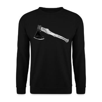 Viking axe sports goal throwing axe throwing goals - Unisex Sweatshirt - black - Front - Alina (178cm) & Michal (187cm)