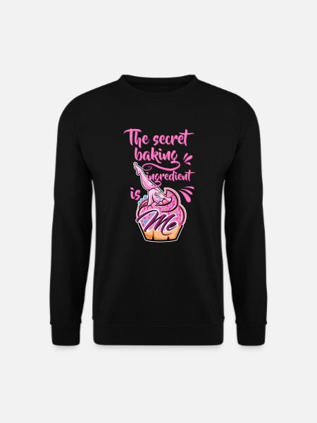 Backen als Leidenschaft Bäckerin oder Hobbybäcker - Unisex Pullover - Schwarz