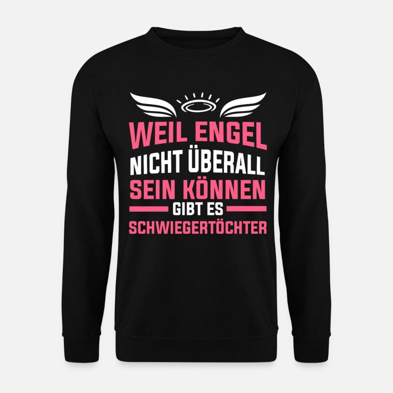 Schwiegertochter Engel Geschenk - Unisex Pullover - Schwarz