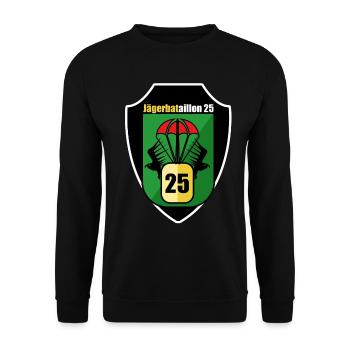 Tenues de l’armée fédérale pour JgBtl25 Jägerbataillon 25 - Sweat-shirt Unisexe - noir - Devant - Alina (178cm) & Michal (187cm)