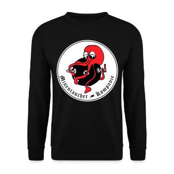 Berufssoldat Minentaucher Bundeswehr Kompanie - Unisex Pullover - Schwarz - Vorne - Alina (178cm) & Michal (187cm)