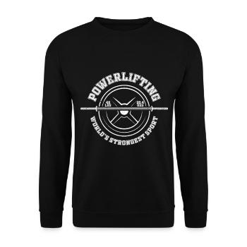 Trois-combats de force Le sport le plus fort Du monde - Sweat-shirt Unisexe - noir - Devant - Alina (178cm) & Michal (187cm)