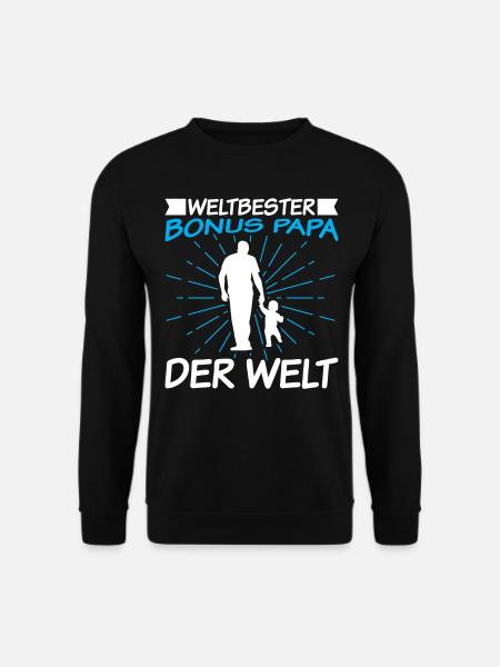 Weltbester Bonus Papa der Welt - Unisex Pullover - Schwarz