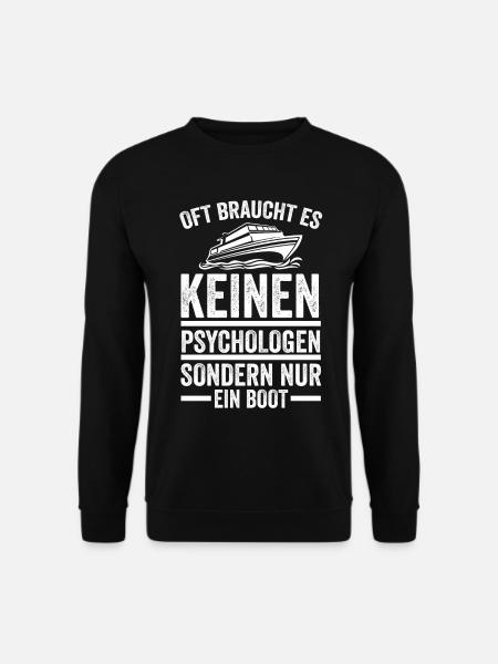 Boot Schiff Bootfahrer Motorboot Kapitän - Unisex Pullover - Schwarz