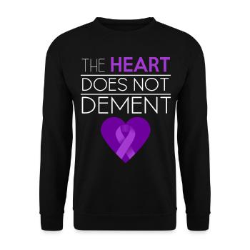 Alzheimer Conscience Dement Boucle Démence - Sweat-shirt Unisexe - noir - Devant - Alina (178cm) & Michal (187cm)