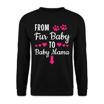 De Fur bébé à maman - Sweat-shirt Unisexe - noir - Devant - Alina (178cm) & Michal (187cm)