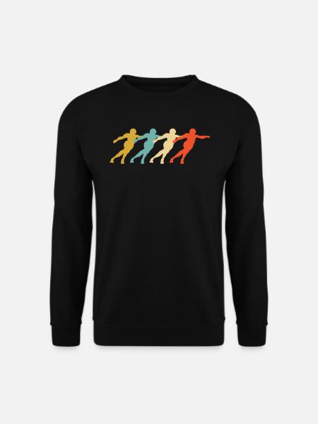 Rétro vintage roller fille tenue costume - Sweat-shirt Unisexe - noir