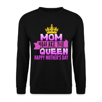 Mother's Day, Mother's Day, Mother's Day, Mother's - Unisex Sweatshirt - black - Front - Alina (178cm) & Michal (187cm)