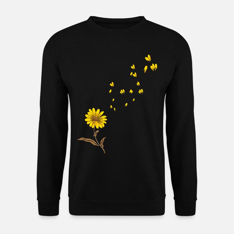 Sonnenblume - Unisex Pullover - Schwarz