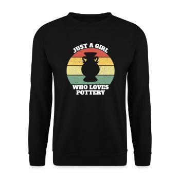 Céramique céramiques en porcelaine - Sweat-shirt Unisexe - noir - Devant - Alina (178cm) & Michal (187cm)