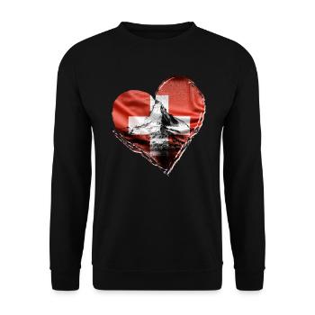 Suisse - Sweat-shirt Unisexe - noir - Devant - Alina (178cm) & Michal (187cm)
