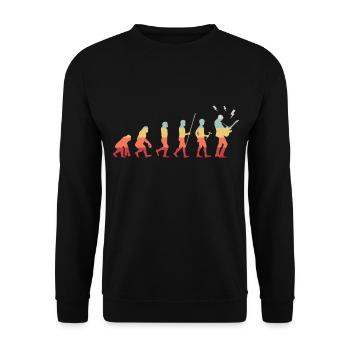 bassist - Unisex Sweatshirt - black - Front - Alina (178cm) & Michal (187cm)