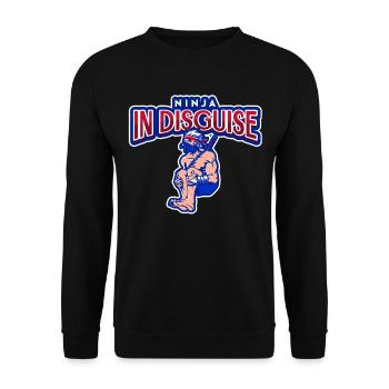 Ninja in disguise - Unisex Sweatshirt - black - Front - Alina (178cm) & Michal (187cm)