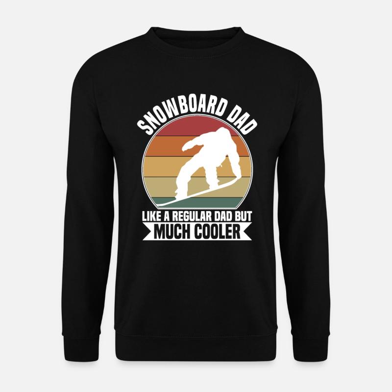Snowboard dad - Unisex Pullover - Schwarz