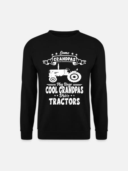 Traktor Bauern Opa - Landwirt Großvater Geschenk - Unisex Pullover - Schwarz