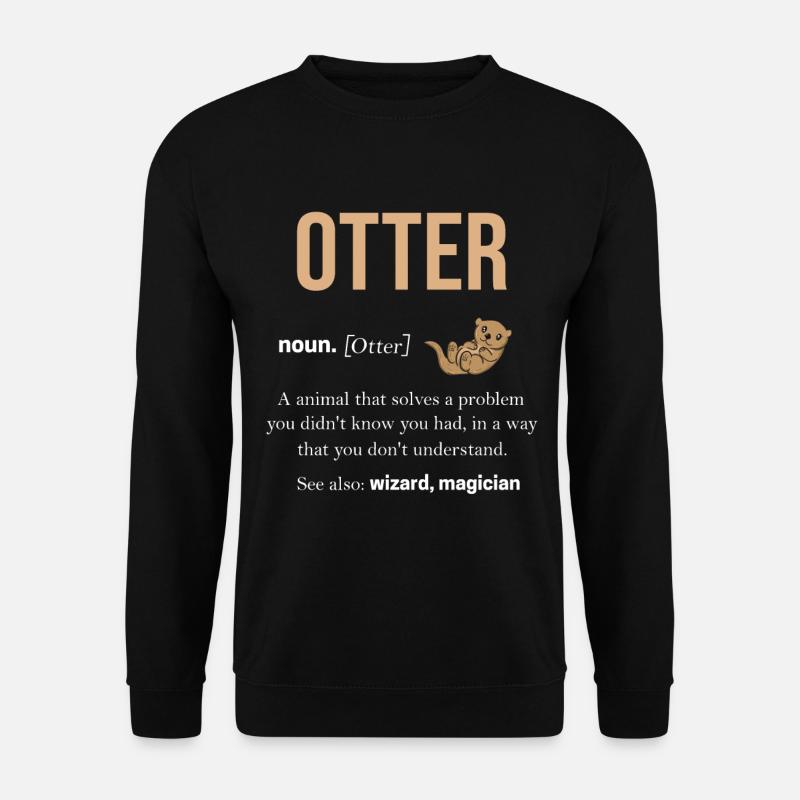 otter - Unisex Sweatshirt - black