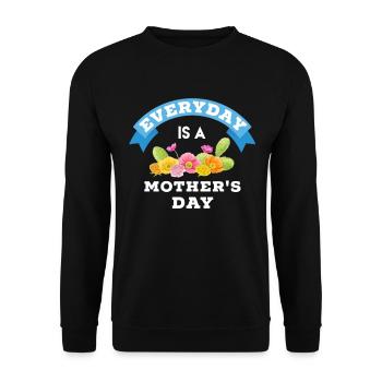 Mother's Day, Mother's Day, Mother's Day, Mother's - Unisex Sweatshirt - black - Front - Alina (178cm) & Michal (187cm)