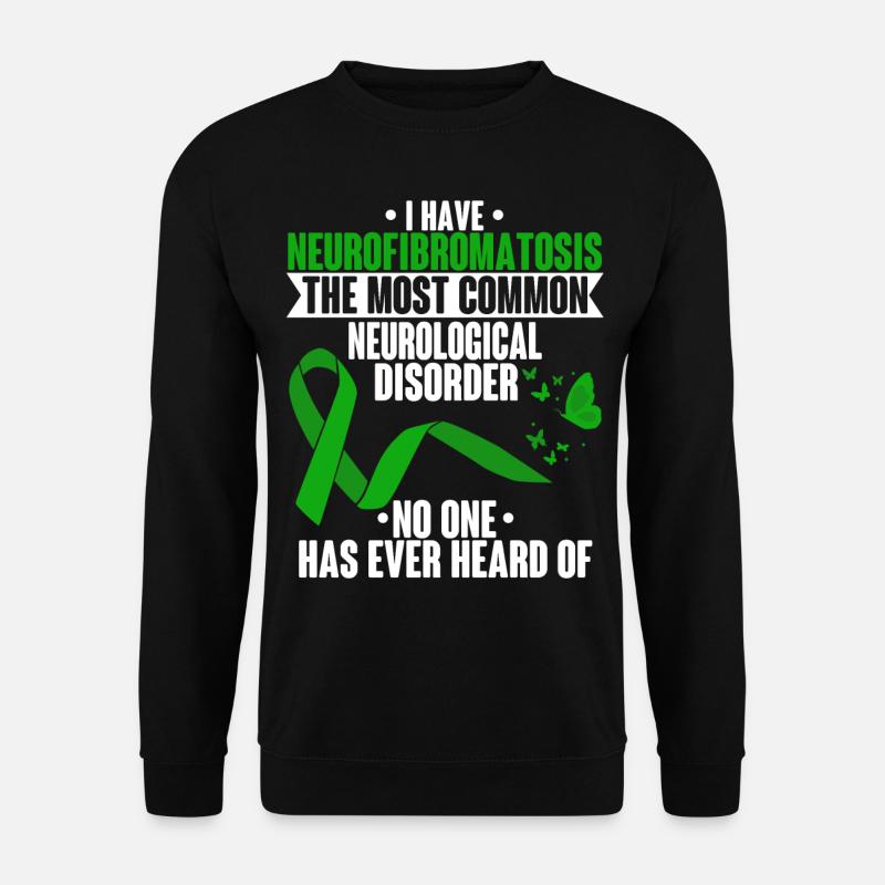 Neurofibromatosis Sensitization Green Chromosome - Unisex Sweatshirt - black