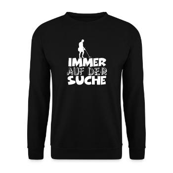 Sondler Sondeln Sondengänger - Unisex Pullover - Schwarz - Vorne - Alina (178cm) & Michal (187cm)