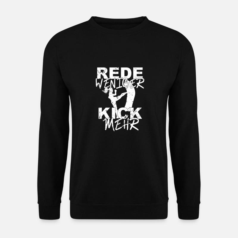 Kickboxen Kickboxerin Spruch - Unisex Pullover - Schwarz