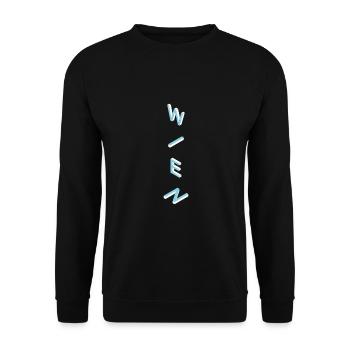 Vienna - Unisex Sweatshirt - black - Front - Alina (178cm) & Michal (187cm)