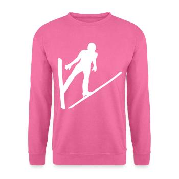 Skispring skis skieurs skieurs - Sweat-shirt Unisexe - rose - Devant