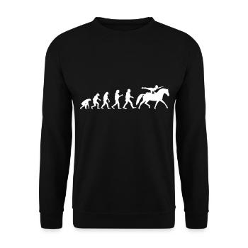 Evolution Voltigier Chevaux Équestres Voltige - Sweat-shirt Unisexe - noir - Devant - Alina (178cm) & Michal (187cm)