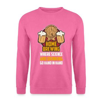 Home Brewing Where Science Brewery Drinks - Unisex Sweatshirt - pink - Front