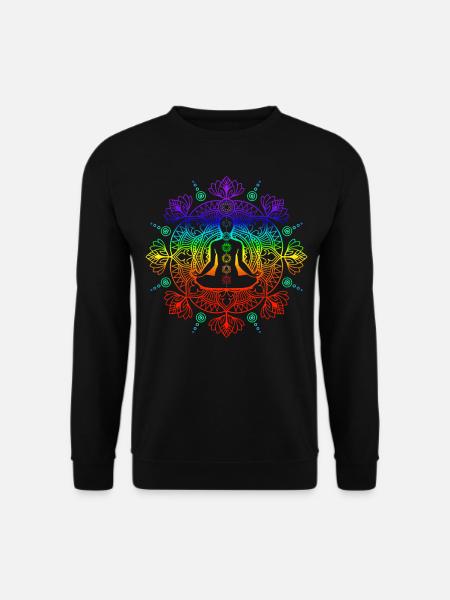 Yoga Meditation Mysticism - Unisex Sweatshirt - black