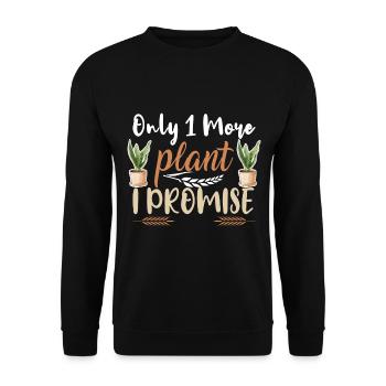 Plants Garden Flowers - Unisex Sweatshirt - black - Front - Alina (178cm) & Michal (187cm)