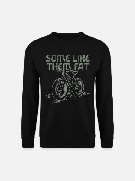 Rad Fat Tire Mountainbiker MTB Biker Fatbike - Unisex Pullover - Schwarz
